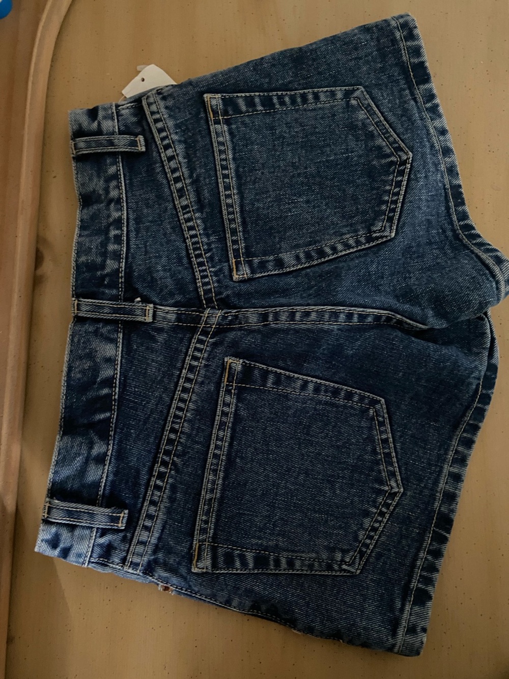 GAP Dark Blue High-Rise Denim Shorts - Women - Picture 2 of 6